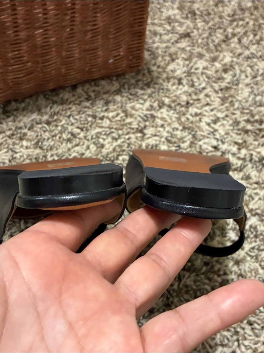 Madewell Black Leather Mary Jane Mules - Picture 7 of 13